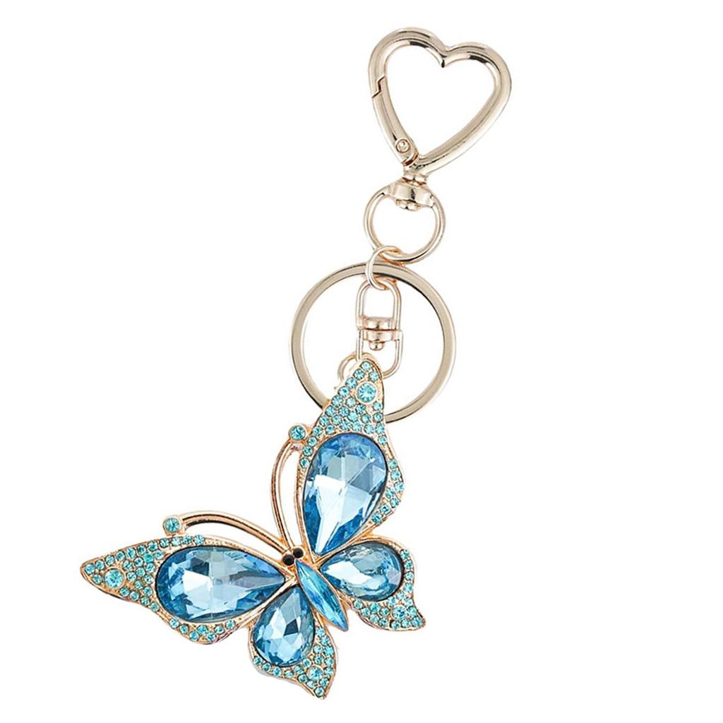 Elegant Butterfly Pendant Key Holder Small Bag Ornament Fashionable Bag Charm Unique Butterfly Accessory for Daily