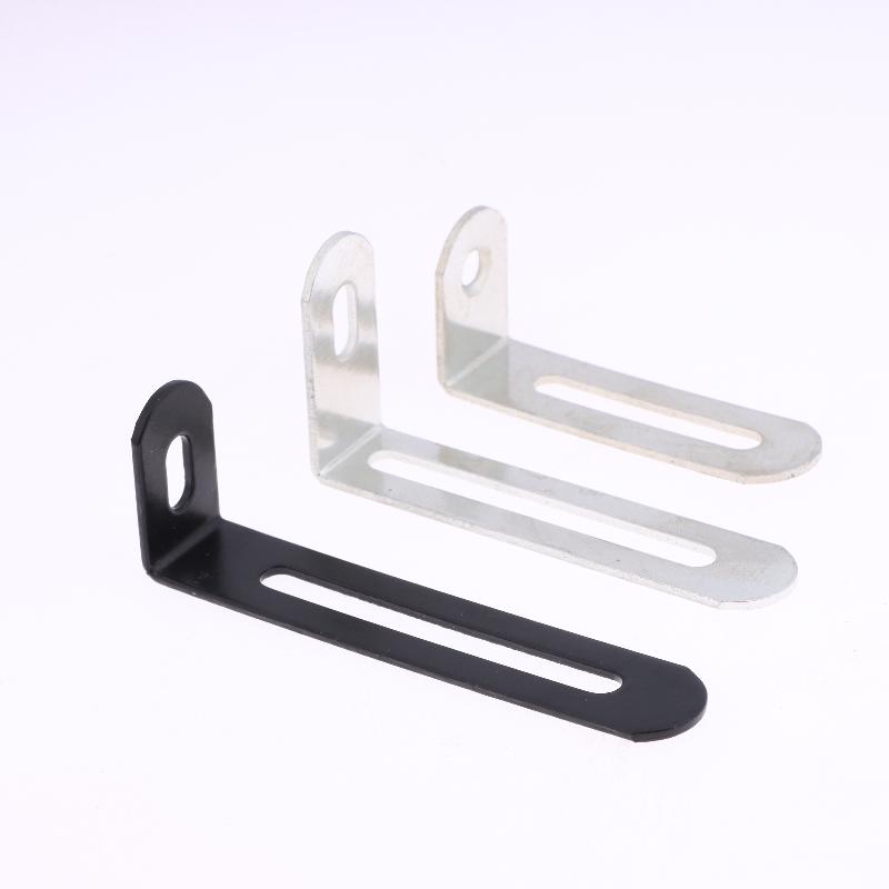 10Pcs Hardware Black Silver L-shaped Adjustable Angle Brackets Suitable For Furniture Anti Tilt Bookshelves