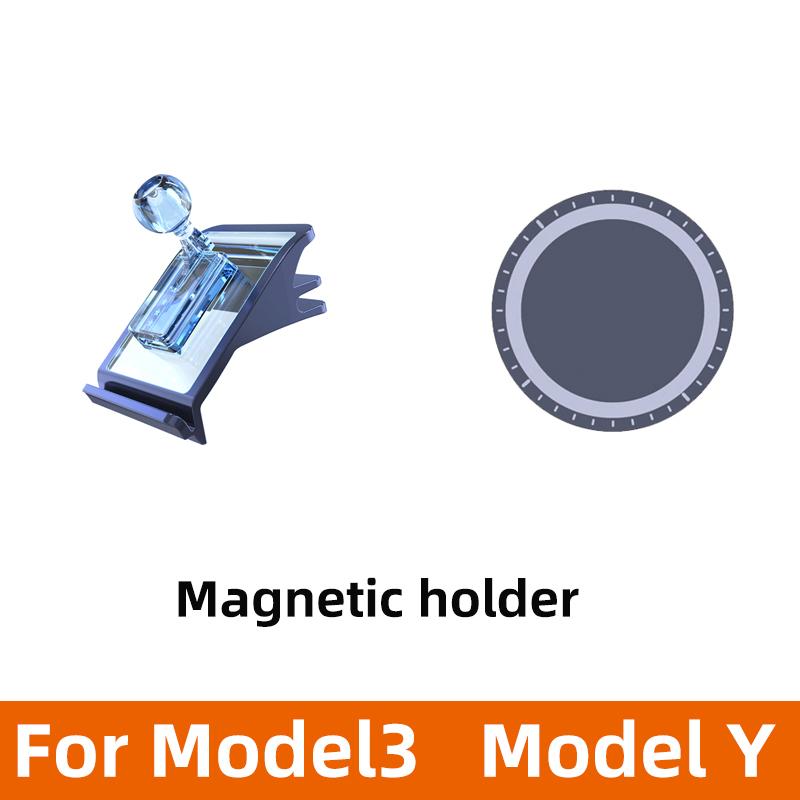 TEEQ Car Phone Holder For Tesla Model3 Y Center console air Outlet Adjustable Magnetic Car Phone Support Frame Accessories