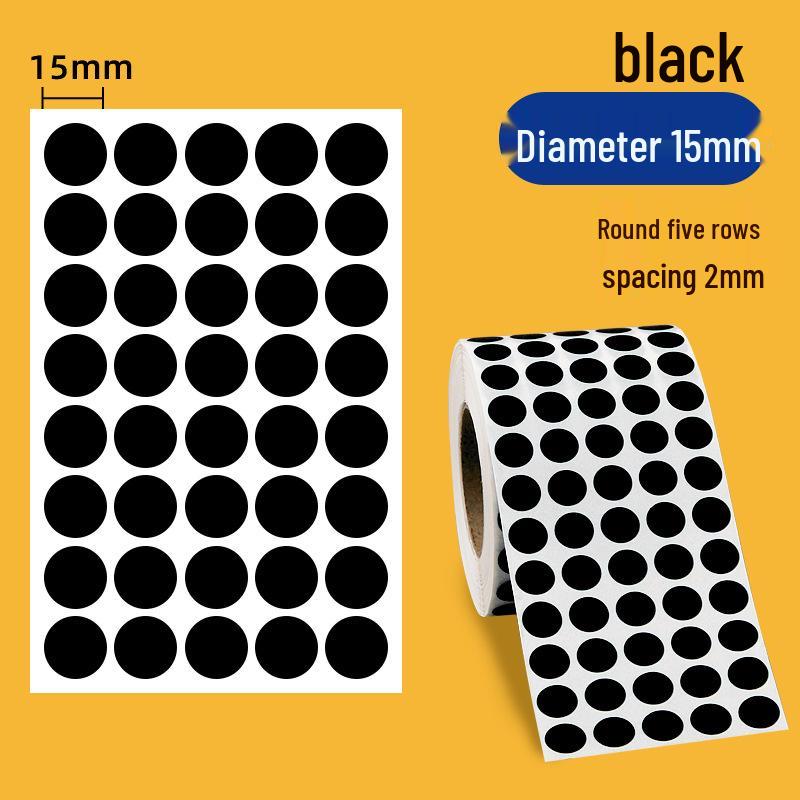 Color Coated Self-Adhesive Barcode Label Paper - Round Stickers In Various Sizes