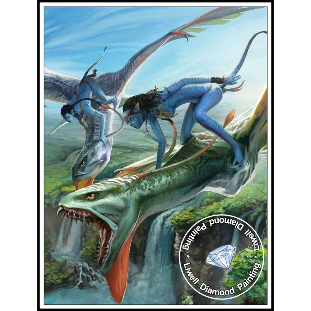 Avatar Planeta Pandora Na'vi 5D Diamantové malování Plné diamantů DIY Ručně vyráběné Diamantové malování Fantazie Dekorativní malířský set