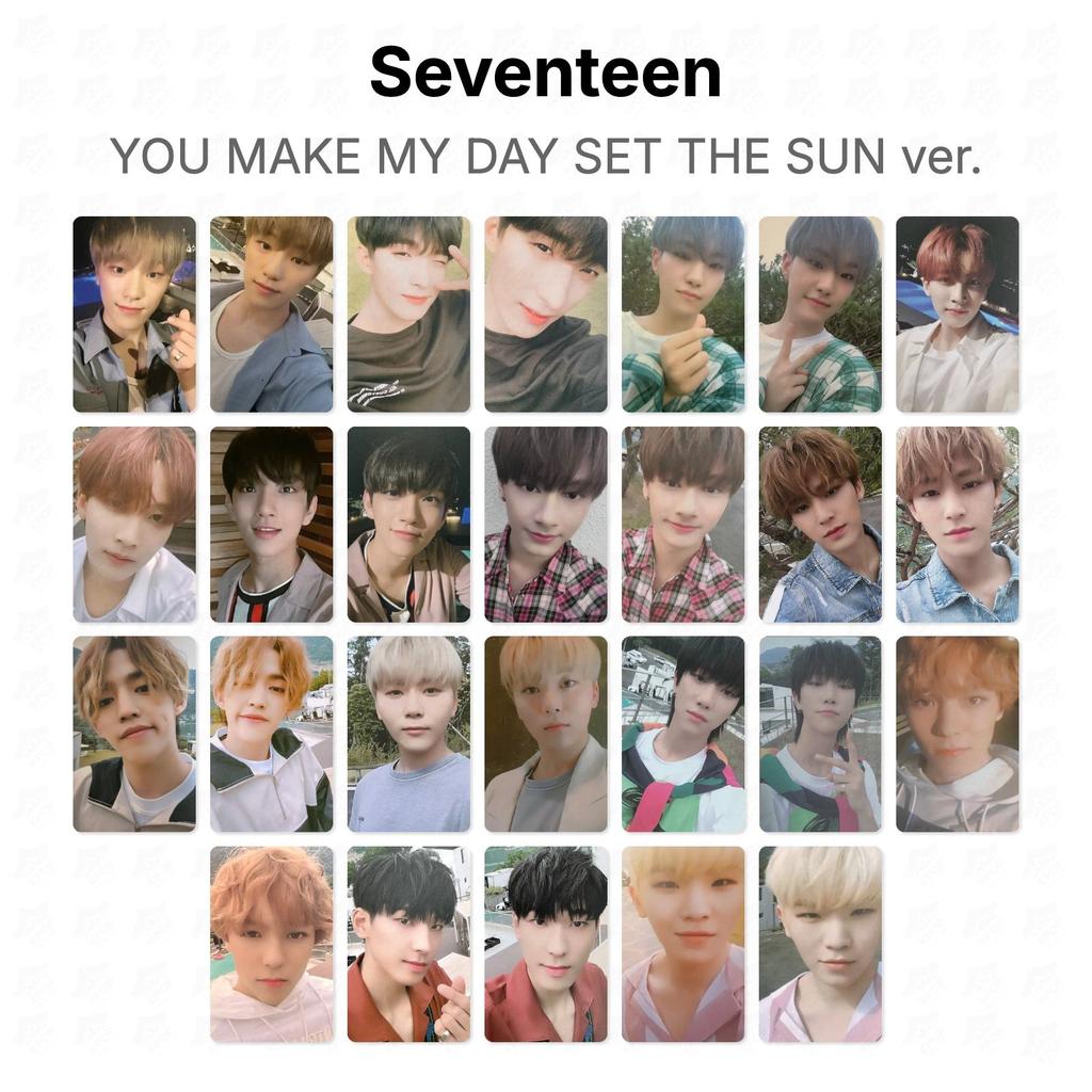 Seventeen YOU MAKE MY DAY SET THE SUN ver. Official Photocard