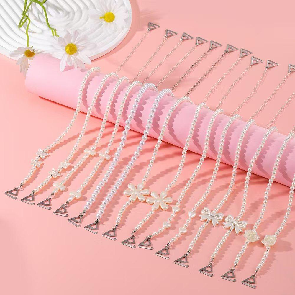 Bow Pearl Bra Straps Adjustable Shoulder Straps Fahsion Shoulder Belts Women