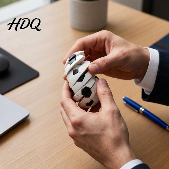 Fidget Gadget Stress Relief Toy 3D Printed Anxiety Design Twist And Sphere Toy Rotate Portable Interactive Decompression for Teens Adults