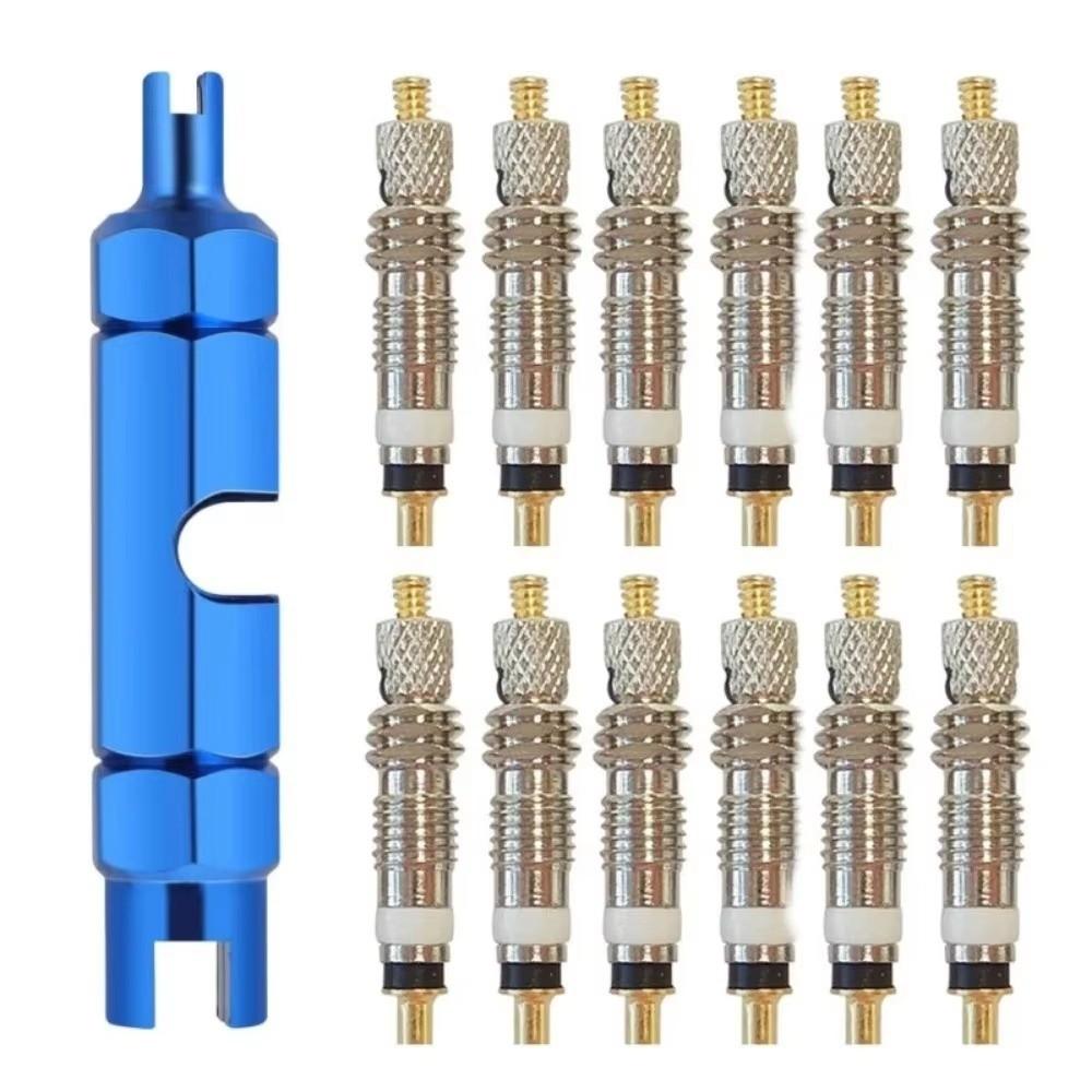 11Pcs Durable Bicycle Valve Core Remover Brass Valve Core Tool New Bike Valve Remover Tool  MTB Bike