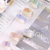 5 Rolls Of 1.8" * 3.23" Cute Transparent Midsummer Daisy Decorative Stickers DIY Materials And Paper Tapes