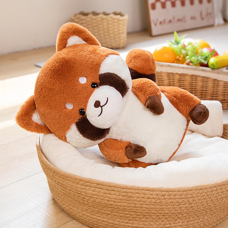 Adorable Fluffy Raccoon Plush Toy Cushion - Perfect Children's Gift
