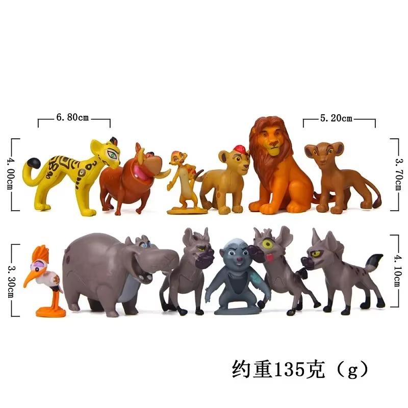 MINISO 12 Stück/Set Anime Cartoon The Lion Guard König Kion Simba PVC Hochwertige Actionfiguren Bunga Beshte Fuli Ono Figuren Puppenspielzeug