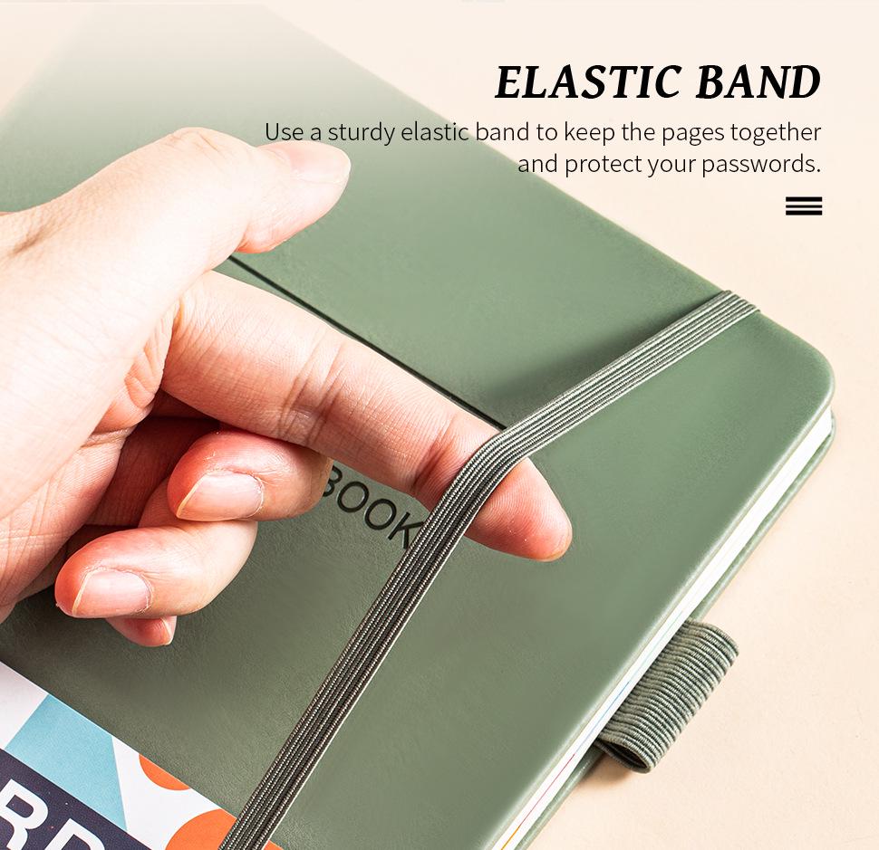 Cross-border A5 Password Notebook with Letter Labels for Account and Website Management