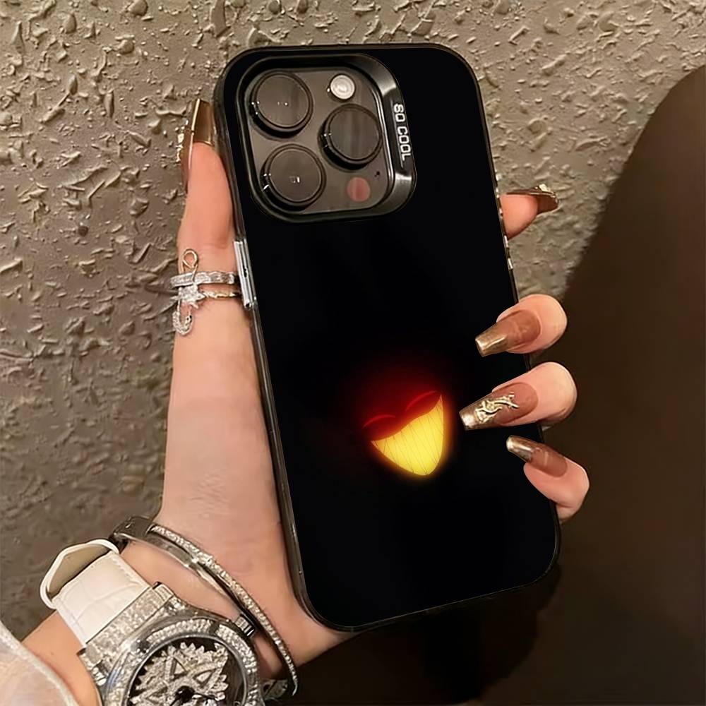 PC-Hazbin H-Hotel Alastor Phone Case For iPhone 17,16,15,14,13,12,11 Plus,Pro Max,XS,Colorful Silver Phone case Funda Cover