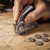 Mechanical Gear Linear Drawing Pen Tool with Adjustable Spoke Wheels for Precise Pattern Making and Technical Drafting Applications