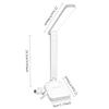 Foldable LED Desk Lamp, Rechargeable Touch Control 3 Dimmable Levels, Eye-Caring Book Reading Light for Bedroom Office Study