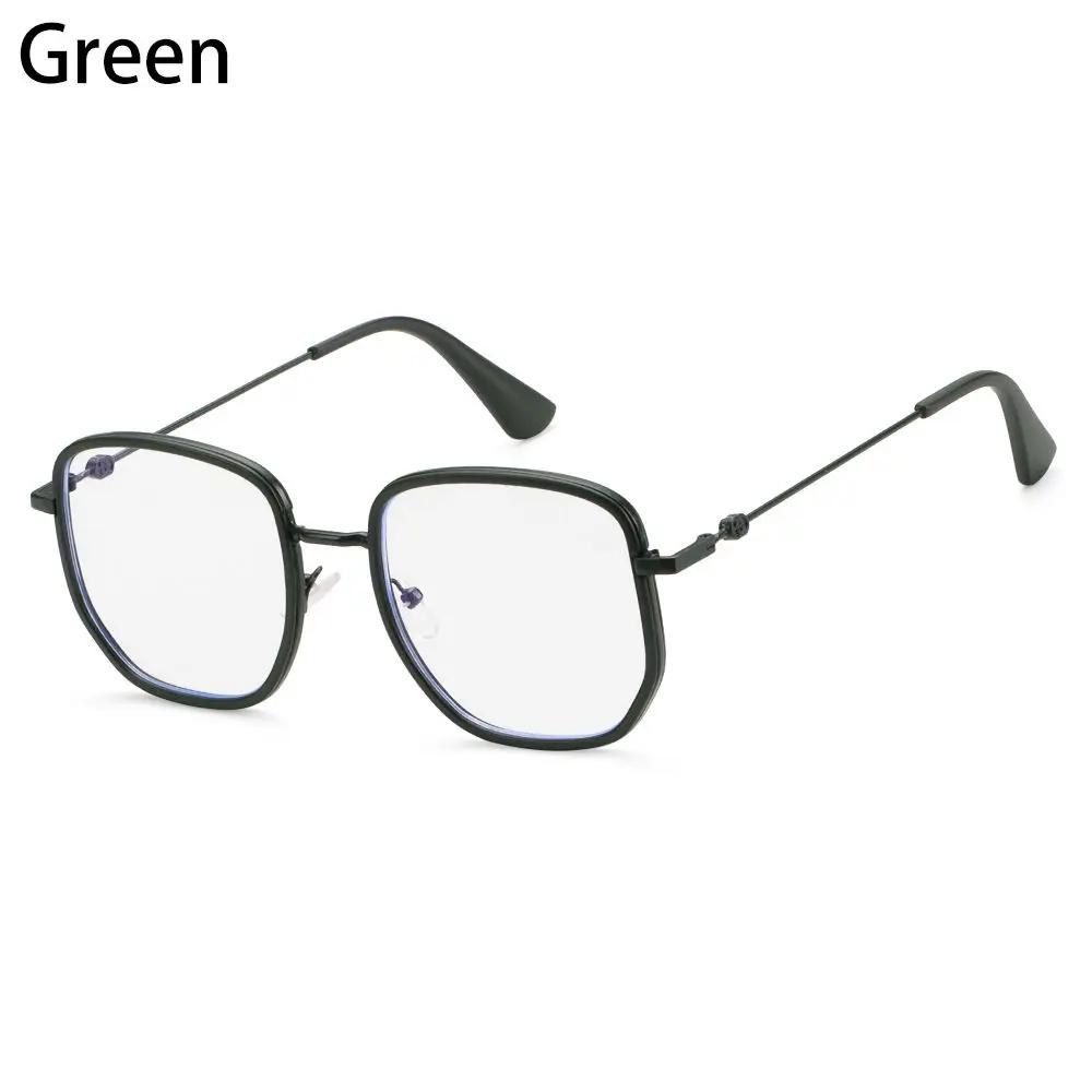 Blue Light Blocking Glasses Rectangle Frame for Computer Reading Men Women Metal Eyewear Unisex Vision Care