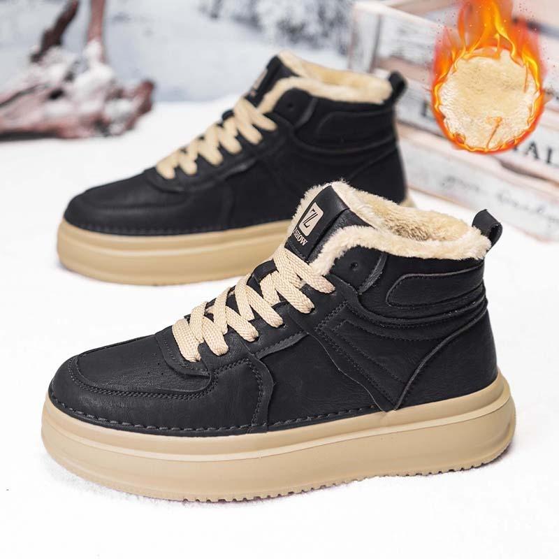 

Мужская обувь для увеличения роста на осень и зиму, модная спортивная повседневная обувь, дышащая, теплая, нескользящая и износостойкая обувь на доске 44 чёрный