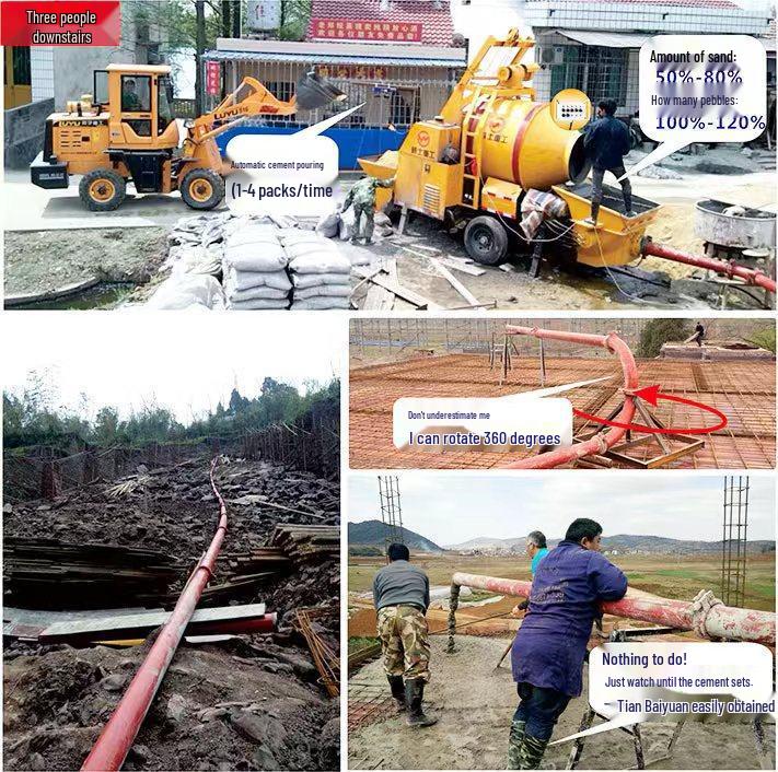 Changsha Weishe Heavy Industry Concrete Mixer & Trailer Pump Combo