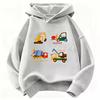 Latest Trendy Children's Casual Hooded Sweater with Cute Cartoon Patterns - Boys' and Girls' Warm Sports Pullover Shirts