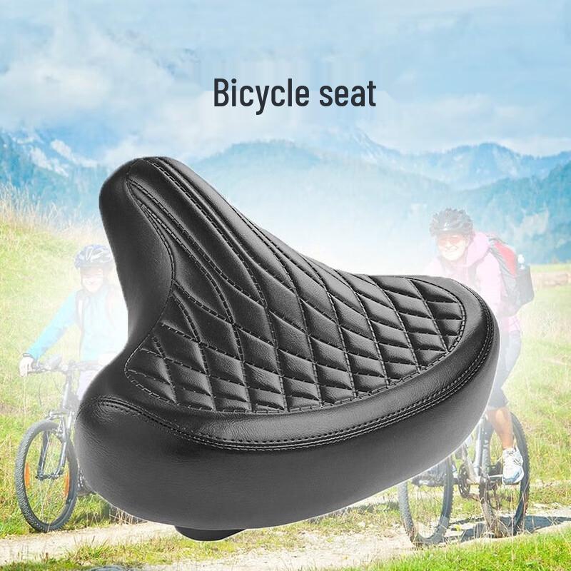 GEETHA Ретро Расширенное и Утолщенное Велосипедное Седло