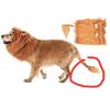 Halloween Pet Dog Cosplay Clothes Cute Realistic Lion Mane Wig Tail For Medium Large Dogs Costume With Ear Pet Accessories