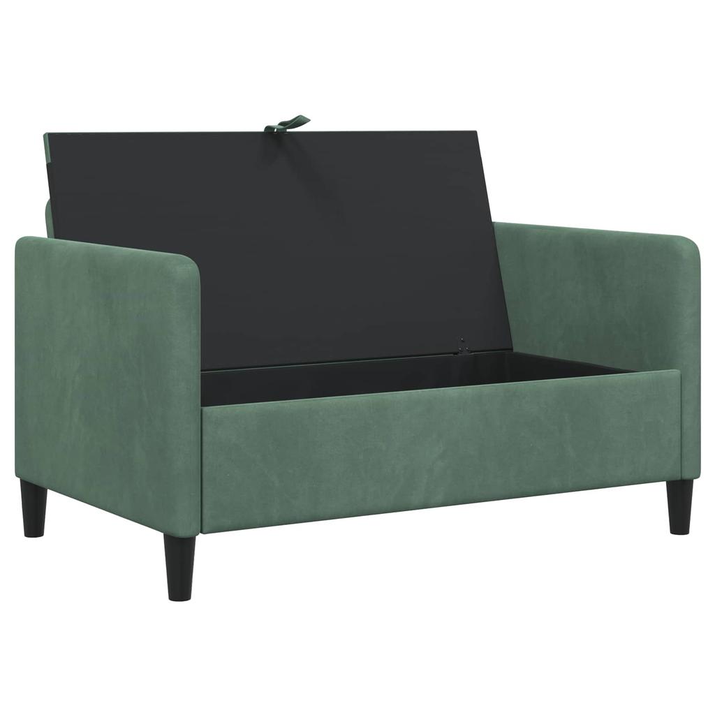 Sofa with Storage Space Sea Green 122 x 78 x 87 cm Polyester