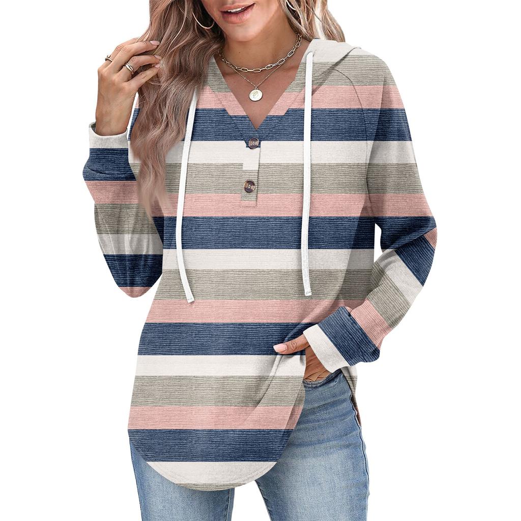 Women's Fashion Women's Lightweight Long Sleeve Pullover With Pockets Preppy Graphic Hoodie
