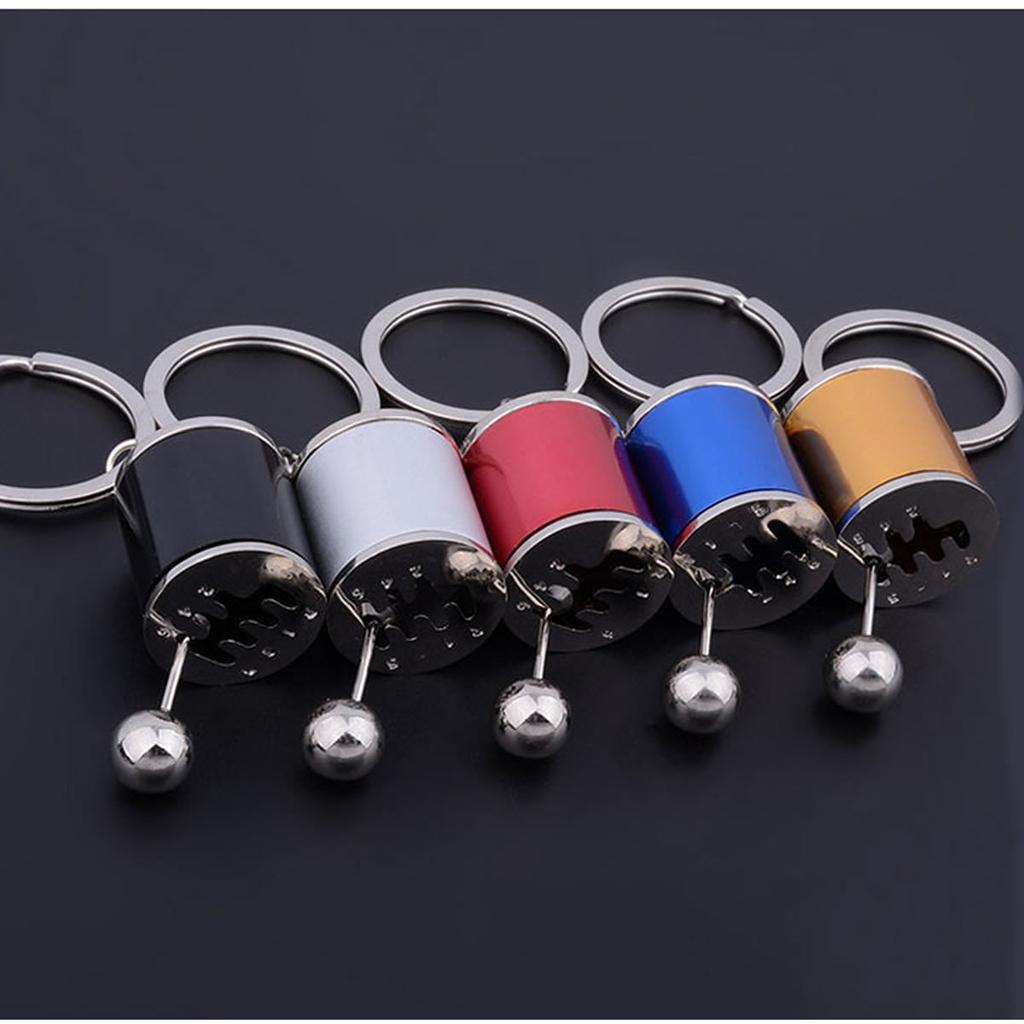 ZooooM ZM-KEY7620-GD Shift Lever Design Key Chain Manual Gear Change Stylish Men's Ring Cool