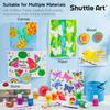 Shuttle Art Tempera Finger for Handprint and Footprint Perfect for Art or as a Gift for Preschoolers Paints, 30-Color Set, Water-Based, 60ml,