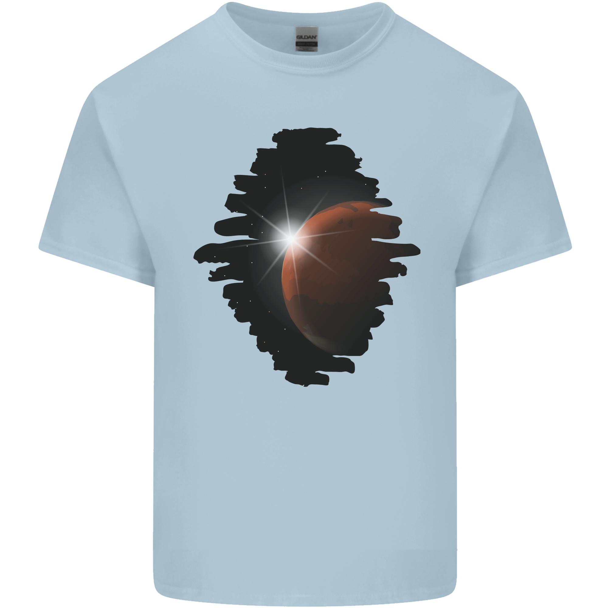 Space Planet Sun Flare Universe Unisexs Light Cotton TShirt S