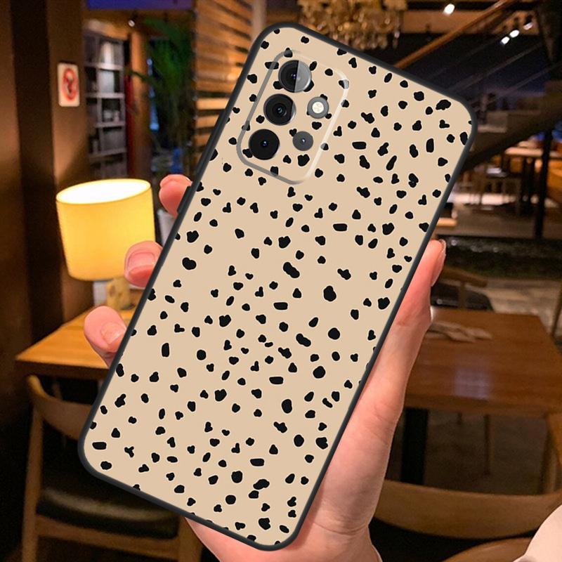 Tan Leopard Case For Samsung Galaxy A54 A34 A14 A52 A32 A12 A13 A33 A53 A15 A16 A36 A56 A26 A06 A35 A55