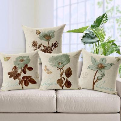 Vintage Flower Style Pillow Case Bed Sofa Square Throw Cushion Cover Home Decor ARI