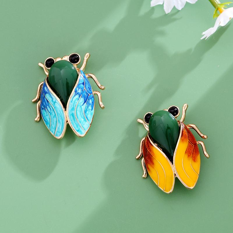 1/2Pcs Vintage Cicada Brooch For Women Men  Insect Brooches Pins Jewelry Accessories Party Gifts 2026