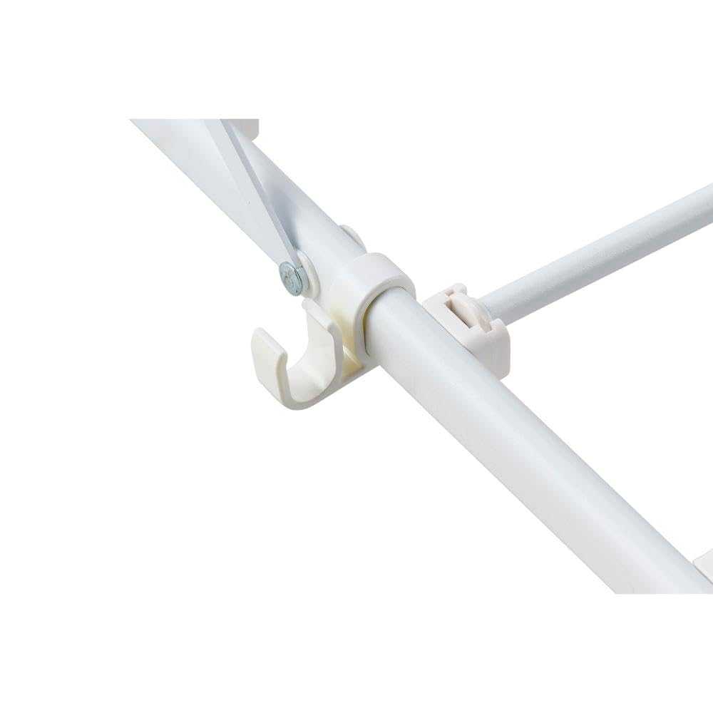 LIV PLUS Quick Lock Door Extendable and for Indoor White NY-326 Hanger, Foldable, Lightweight, Drying,