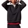 Under Armour Lässige Sportserie Half-Zip Mode Einfacher Stehkragen Pullover Logo Sweatshirt Herren Sweatshirt Schwarz 6006005-001
