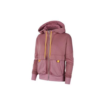 Full-Zip Hooded Sweatshirt Jacket Women Outerwear Light-Raspberry-Red CU6326-680