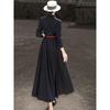 Elegant A-Line Long Sleeve Shirt Dress