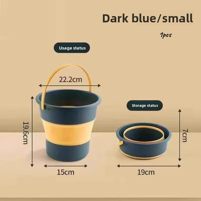 

Folding Portable Household Plastic Thick Durable Water Bucket Outdoor Fishing Car Mounted Large Capacity Fishing Bucket