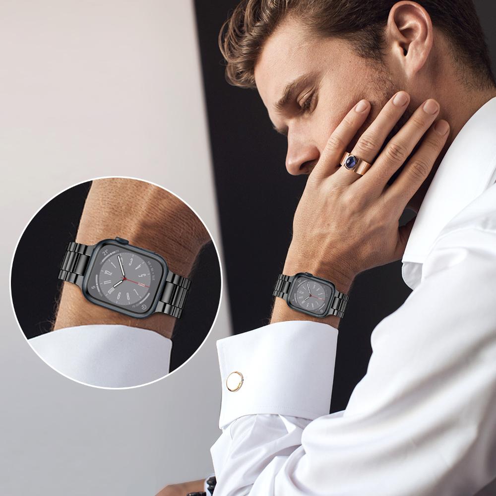 Stainless Steel Strap for Apple Watch Ultra Band 49mm 40mm 44mm 42/38mm 41mm 45mm Bracelet IWatch Series 8 7 SE 6 5 4 WatchBand