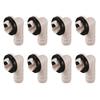 8X Air Conditioner Ac Drain Hose Connector Elbow with Rubber Ring for Mini-Split Units and Window Ac Unit 3/5 Inch(15mm)