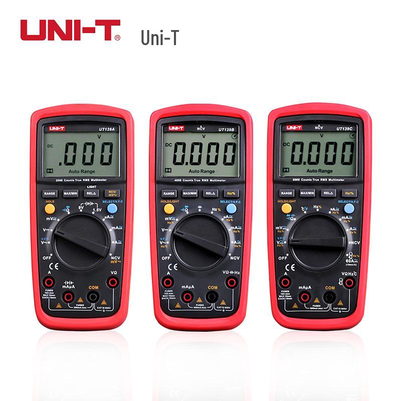 

UNI-T UT139C Electrician s Anti-Burn Digital Multimeter - Full Range Display for Inverter Repair UT139A [Battery Measurement]