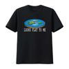 Looks Flat To Me Earth Society Earther T Shirt Unique Print for Believers Vintage Washed Streetwear Slightly Graphic Versatil...