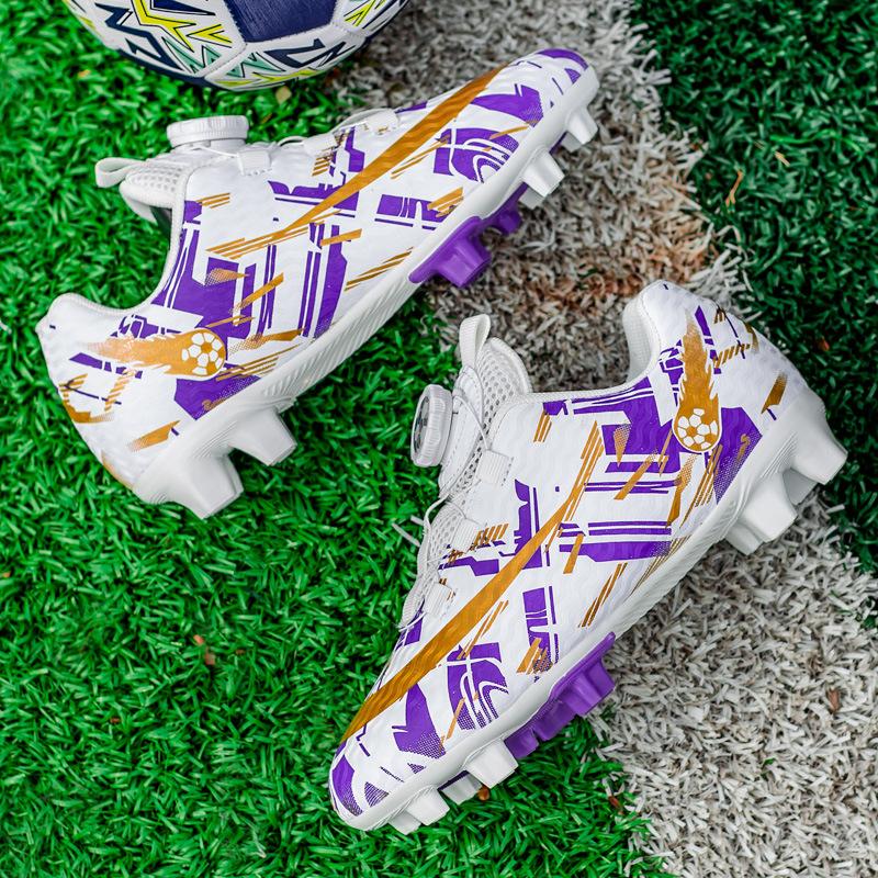 Fußballschuhe Grenzüberschreitend Kinder Jungen Gebrochene Nägel TF Mädchen Grundschule Teenager Drehknöpfe Rasen Trainingsschuhe