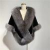 Imitation Fur Shawl Women's Autumn and Winter Imitation Mink Hair Fox Fur Collar Dress Cheongsam Cape Short Coat Tide