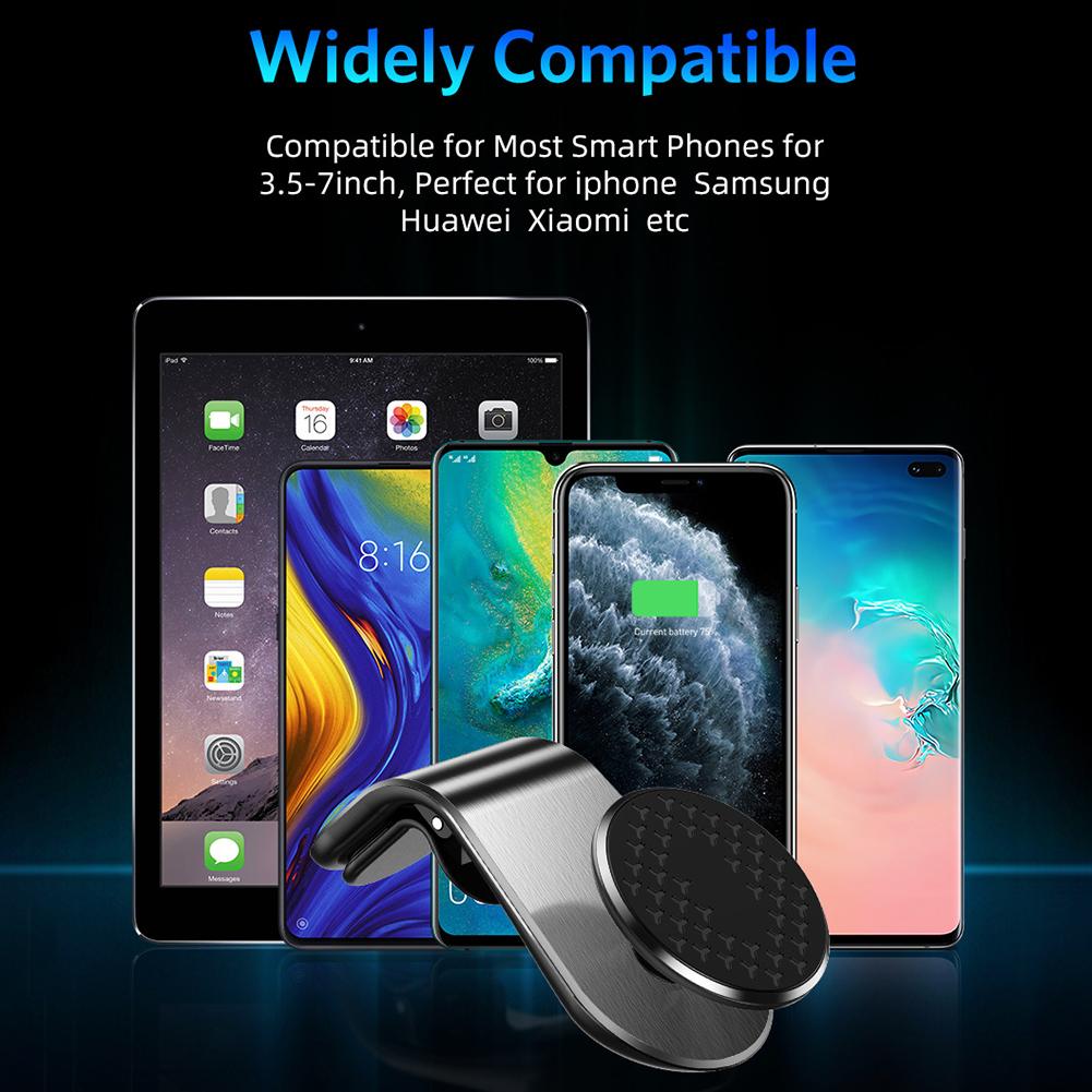 Mini Magnetic Car Phone Holder Air Vent Clip Phone Stand for Smartphones In Car Strong Magnetic Adsorption Mobile Stand