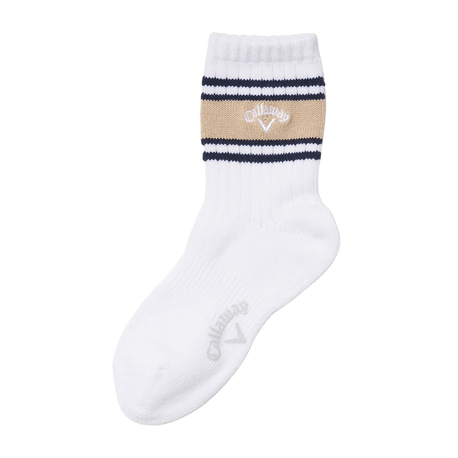

Antibacterial and Deodorizing Short Socks Functional Material Golf Socks C24193212 [Callaway] Women s (Low Gauge, Dralon) / / 1030_White