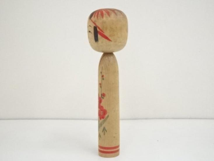 [USED]Kokeshi Doll by Bunsuke Sato, Traditional Japanese Folk Toy, Approx. 30.5cm, Handmade Wooden Doll, Kyodo Gangu, Used
