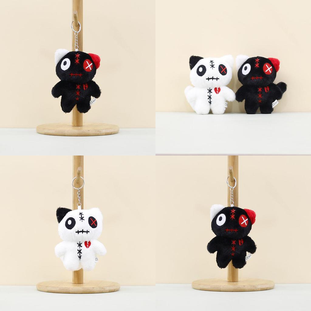 Cute Alien Big Eye Cat Plush Toy Keychain Stylish Backpack Pendant For All Ages