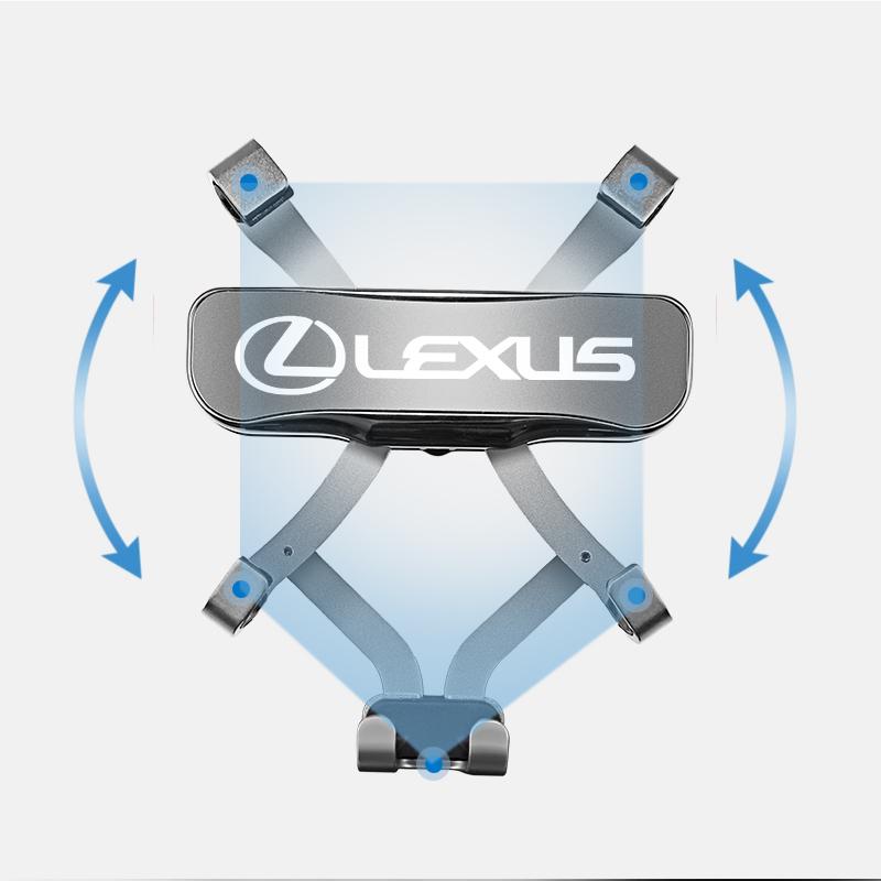 Zinc Alloy Car Styling Phone Holder Air Vent Mount Clip For Lexus F SPORT GX460 Ct200h IS250 ES 220D IS200 Fsport GS GX IS LS