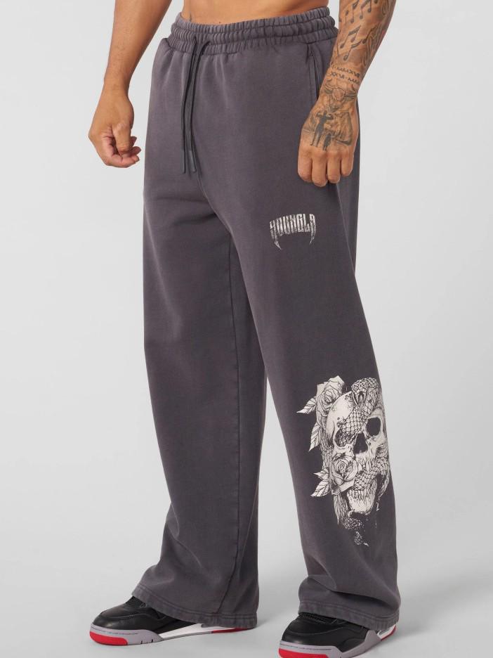 YOUNGLA American Streetwear Straight-Leg Joggers: High Street Casual Gym Sweatpants