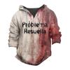 Halloween Printed Men's Shirt, Hooded Long-sleeved Hooded Spring And Summer Casual Daily Wear