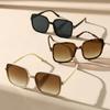 3 Pairs of Women's Square Frame Fashionable Personalized Glasses and Clothing Accessories