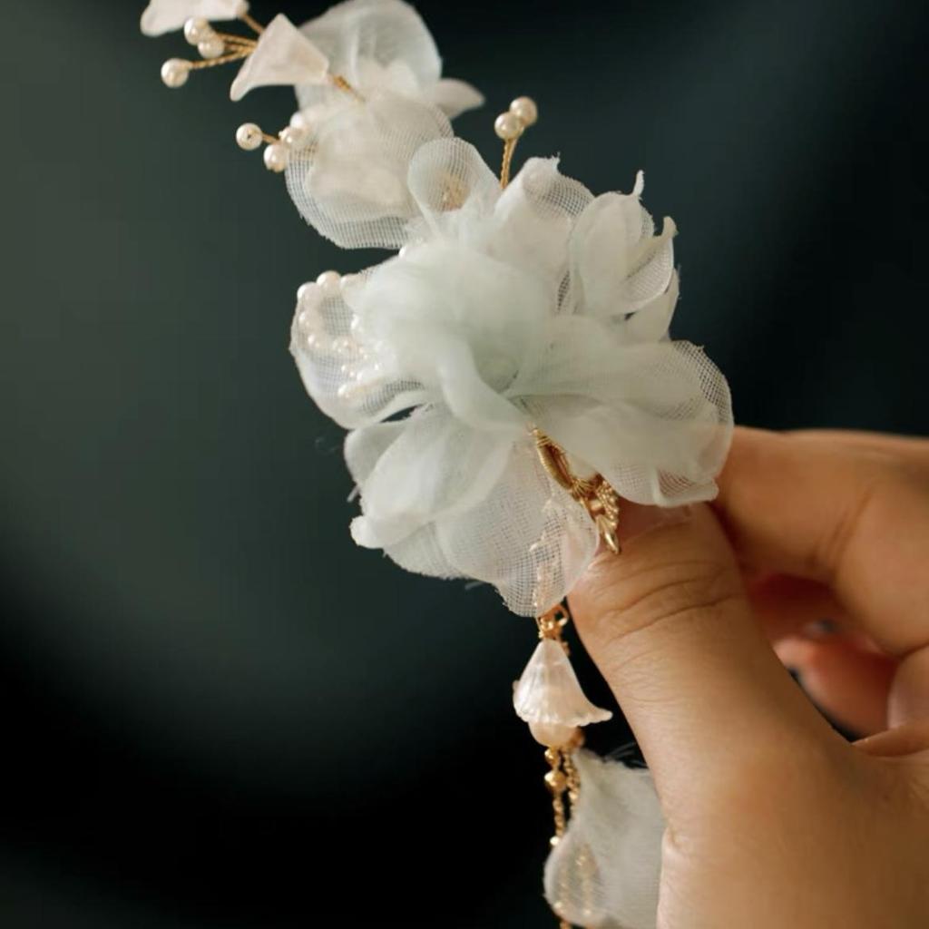 3D Printed Song Dynasty Hanfu Hair Crown & Hairpin - Fairy Style Headdress for Photoshoots